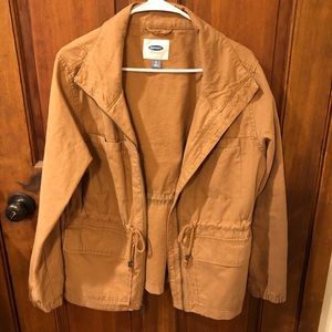 Old Navy Cotton Utility Jacket  Tan Khaki Large